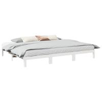 Bedframe Family zonder matras 240x200 cm massief grenenhout wit - thumbnail