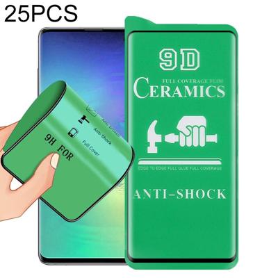 Voor Samsung Galaxy S10 + 25 stks 9D Volledig scherm Volledige lijm keramische film Voor Samsung Galaxy S10 + 25 stks 9D Volledig scherm Volledige lijm keramische film