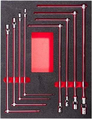Milwaukee TOOLGUARD™ Foam inlay T-dopsleutelset met cardangewricht 8-delig - 4932499113 Milwaukee TOOLGUARD™ Foam inlay T-dopsleutelset met cardangewricht 8-delig - 4932499113