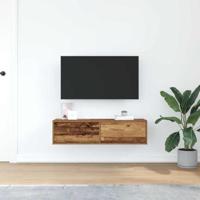 TV-kast met lade Oud hout 100 x 31 x 25,5 cm Bewerkt hout - thumbnail
