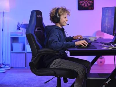 Trust GXT703B Riye Gaming Chair Gaming stoel Blauw