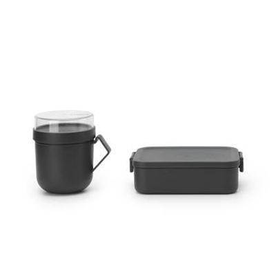 Brabantia Make & Take Lunchset 2 Delig Dark Grey