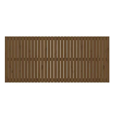 Wandhoofdbord 204x3x90 cm massief grenenhout honingbruin Wandhoofdbord 204x3x90 cm massief grenenhout honingbruin