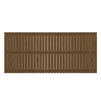 Wandhoofdbord 204x3x90 cm massief grenenhout honingbruin - thumbnail