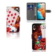 Huawei Y6 (2019) Wallet Case met Pasjes Casino - thumbnail