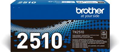 Brother toner, 1.200 pagina's, OEM TN-2510, zwart Brother toner, 1.200 pagina's, OEM TN-2510, zwart