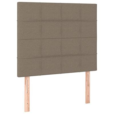 Bedframe zonder matras 100x200 cm stof taupe