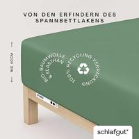 Schlafgut Schlafgut Pure Jersey Boxspring Hoeslaken L - 140x200 - 160x220 665 Green Mid - thumbnail
