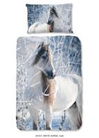 Good Morning Kinderdekbedovertrek "paard in de sneeuw" - Multi - (140x200 cm) - Katoen Flanel - thumbnail