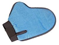 Kerbl Coat Care & Lint Handschoen, 23 cm, Blauw/Antraciet - thumbnail