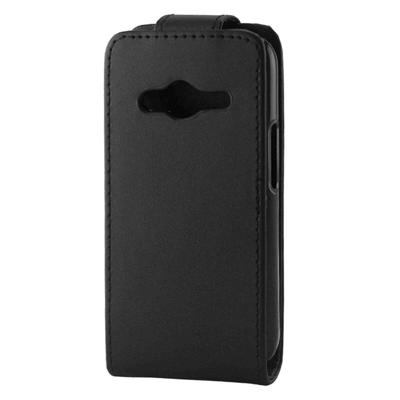 Verticale Flip lederen hoesje voor Samsung Galaxy Ace 4 / G313H(zwart)