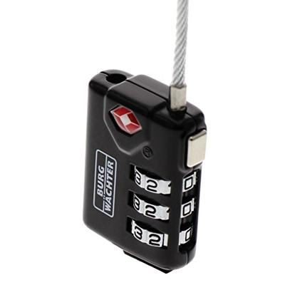 Burg Wächter 32891 Hangslot 32.80 mm TSA Zwart Cijferslot