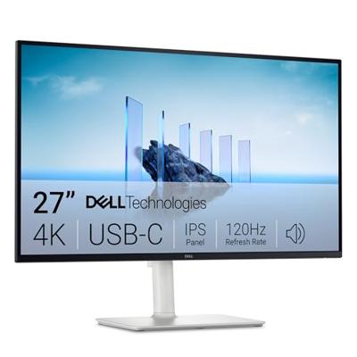 Dell 27 Plus USB-C Monitor - S2725QC, 4K UHD (3840x2160), 120Hz, IPS, 4ms, AMD FreeSync Premium, 99% sRGB, Hoogteverstelling, Ingebouwde Luidsprekers, 2 USB-C, 2 HDMI, 3 Jaar Garantie