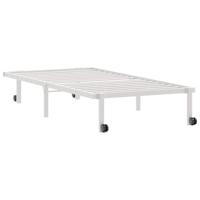 Bedframe zonder matras opvouwbaar 90x190 cm staal wit - thumbnail