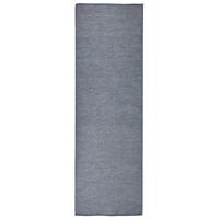 VidaXL Buitenkleed platgeweven 80x250 cm blauw - thumbnail