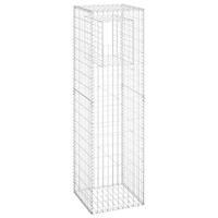 VidaXL Schanskorf palen 2 st 50x50x180 cm ijzer - thumbnail