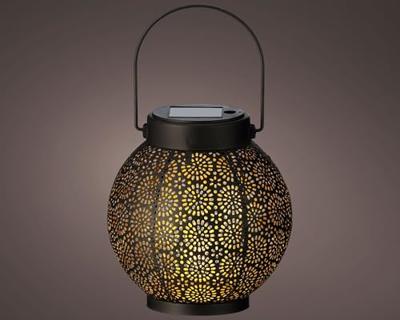 Lantaarn Lumineo 897539 Zon 16 cm Zwart Metaal