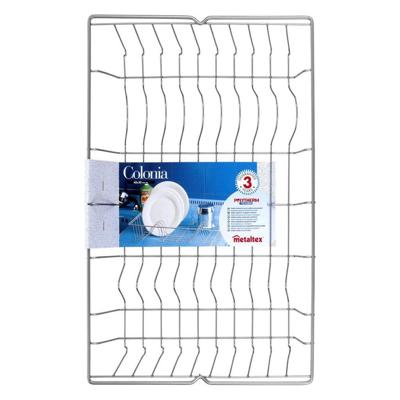 Metaltex colonia afdruiprek 48x30 cm zilver