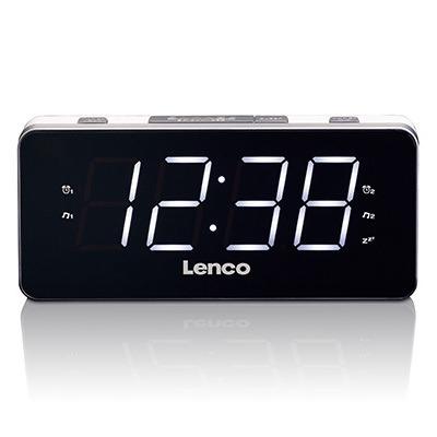 Lenco CR-18 Wekkerradio VHF (FM) FM Wekfunctie Wit