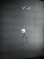 Hansgrohe ShowerSelect thermostaat afbouwdeel voor 2 functies met slangaansluiting en wandhouder, chroom - thumbnail