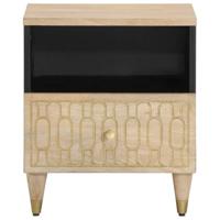 Nachtkastjes 2 st 40x33x46 cm massief mangohout - thumbnail