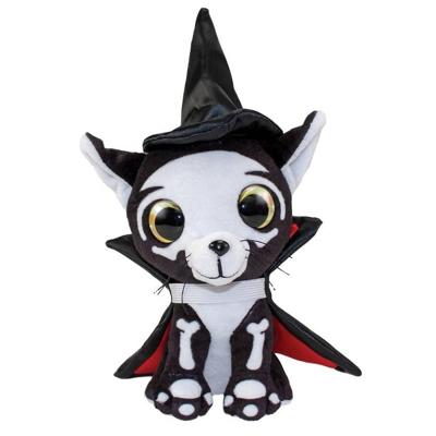 Lumo Stars knuffel Lumo Cat Spooky Classic 15 cm zwart/wit Lumo Stars knuffel Lumo Cat Spooky Classic 15 cm zwart/wit