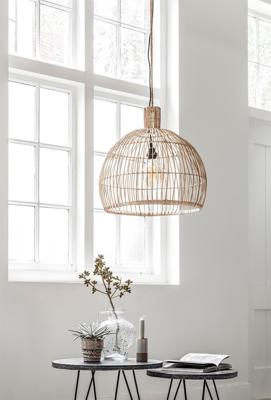 MUST Living Hanglamp 'Las Salinas' Rotan, 50cm, kleur Naturel MUST Living Hanglamp 'Las Salinas' Rotan, 50cm, kleur Naturel