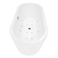 Whirlpool BWS Vrijstaand Ligbad Inclusief Waste Chroom 170x80x59 cm Wit Boss & Wessing - thumbnail