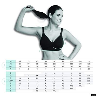 Gewatteerde borstvoedings- & zwangerschapsbeha zonder naden GelWire® CARRIWELL zwart