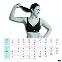 Gewatteerde borstvoedings- & zwangerschapsbeha zonder naden GelWire® CARRIWELL zwart - thumbnail