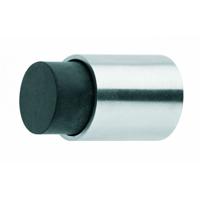 Intersteel deurstop kort - wandmontage - Ø 22x30 mm - RVS geborsteld - thumbnail