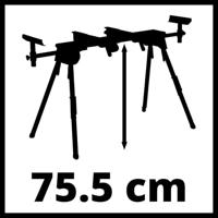 Einhell MSS 1608 Kapzaag-onderstel Uittrekbaar - thumbnail