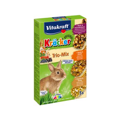 Vitakraft Kräcker Trio Mix dwergkonijnensnack 3-in-1