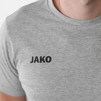 JAKO 6165 T-Shirt Base - Lichtgrijs Gemeleerd - 3XL - thumbnail