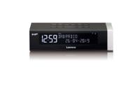 Lenco CR-630 DAB+ wekkerradio, met DAB+ en FM, 20 voorkeuzezenders, sluimerfunctie, 2 x 2 Watt RMS, LCD-display, dimbaar, USB-oplaadfunctie, zwart, 67 x 128 x 256 mm - thumbnail