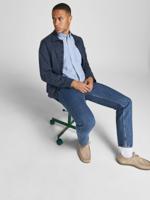 JACK & JONES PREMIUM gemêleerd slim fit overhemd JPRBLUBROOK cashmere blue - thumbnail