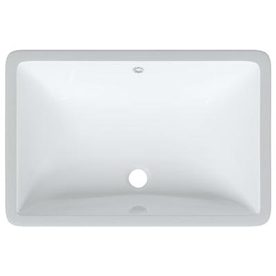 VidaXL Wastafel rechthoekig 60x40x21 cm keramiek wit