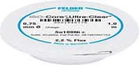 Felder ISO-Core Ultra-Clear Sn100Ni+ Soldeertin, loodvrij Spoel Sn99,25Cu0,7Ni0,05 0.75 mm - thumbnail