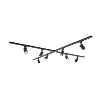 Taros Railverlichting Pakket - X-vorm - 4x 1m rail - 8 railspots - Excl. Lichtbron - IP20 - Modulair - 230V - thumbnail