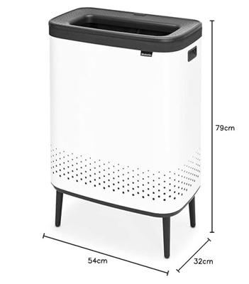 Brabantia Bo hi wasbox 2 x 45 liter white