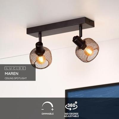 Lucide MAREN - Plafondspot - 2xE14 - Zwart