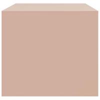 Salontafel 67x50x44 cm staal roze - thumbnail