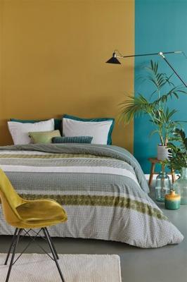 Beddinghouse Webbing Dekbedovertrek - 2-persoons (200x200/220 Cm + 2 Slopen) - Katoen - Grey Green