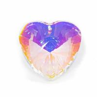 Regenboogkristal Hartvorm Parelmoer (40 mm) - thumbnail