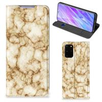 Samsung Galaxy S20 Plus | Standcase | Marmer Goud - thumbnail