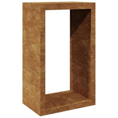 VidaXL Brandhoutrek 60x40x100 cm weervast staal
