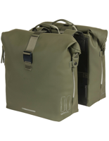 Dubbele fietstas Basil SoHo Nordlicht 41 liter 31 x 13 x 37 cm - mosgroen - thumbnail