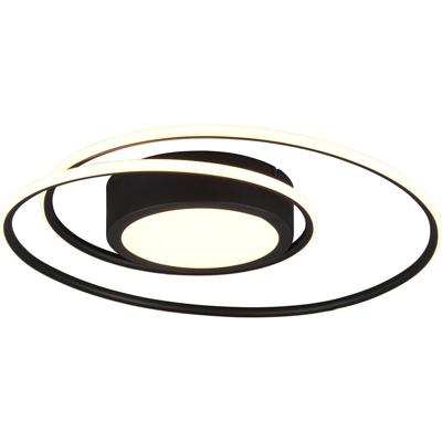 LED Plafondlamp 56W Dimbaar Mat Zwart met Afstandsbediening