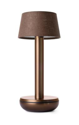 Humble Oplaadbare tafellampTwo Bronze Brown linnen - HUMTL00221