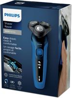 Philips S5466/17 Shaver Series 5000 Wet & Dry Elektrisch Scheerapparaat Zwart/Blauw - thumbnail